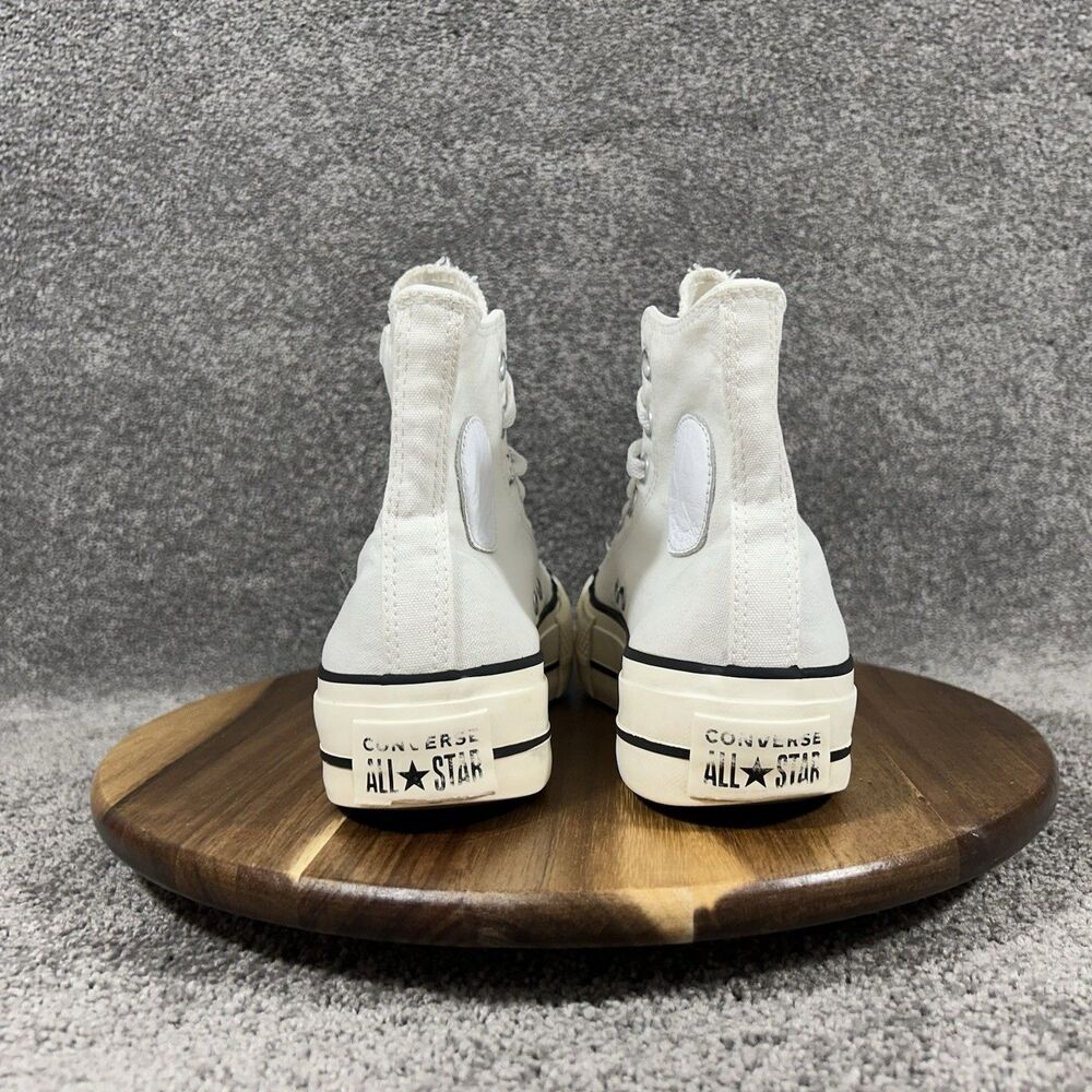 Converse All Star Hi Lift 171209C Women’s Size 7 White Platform Shoes Used - Picture 6 of 15